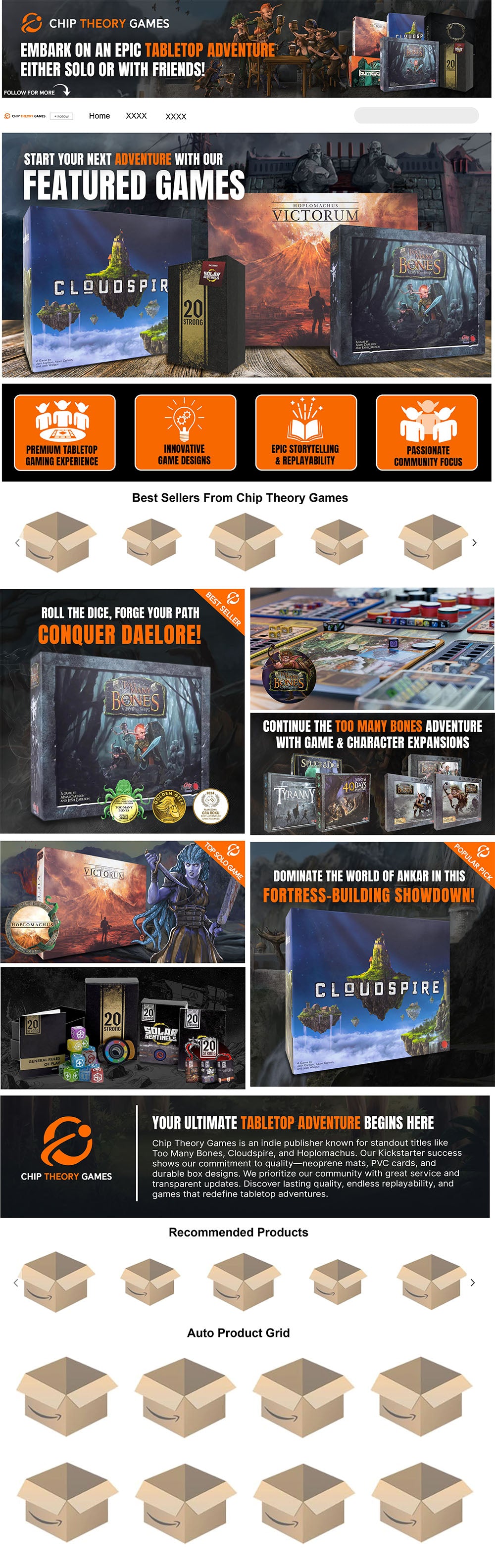 Brand Store Page - For Amazon Brand Content